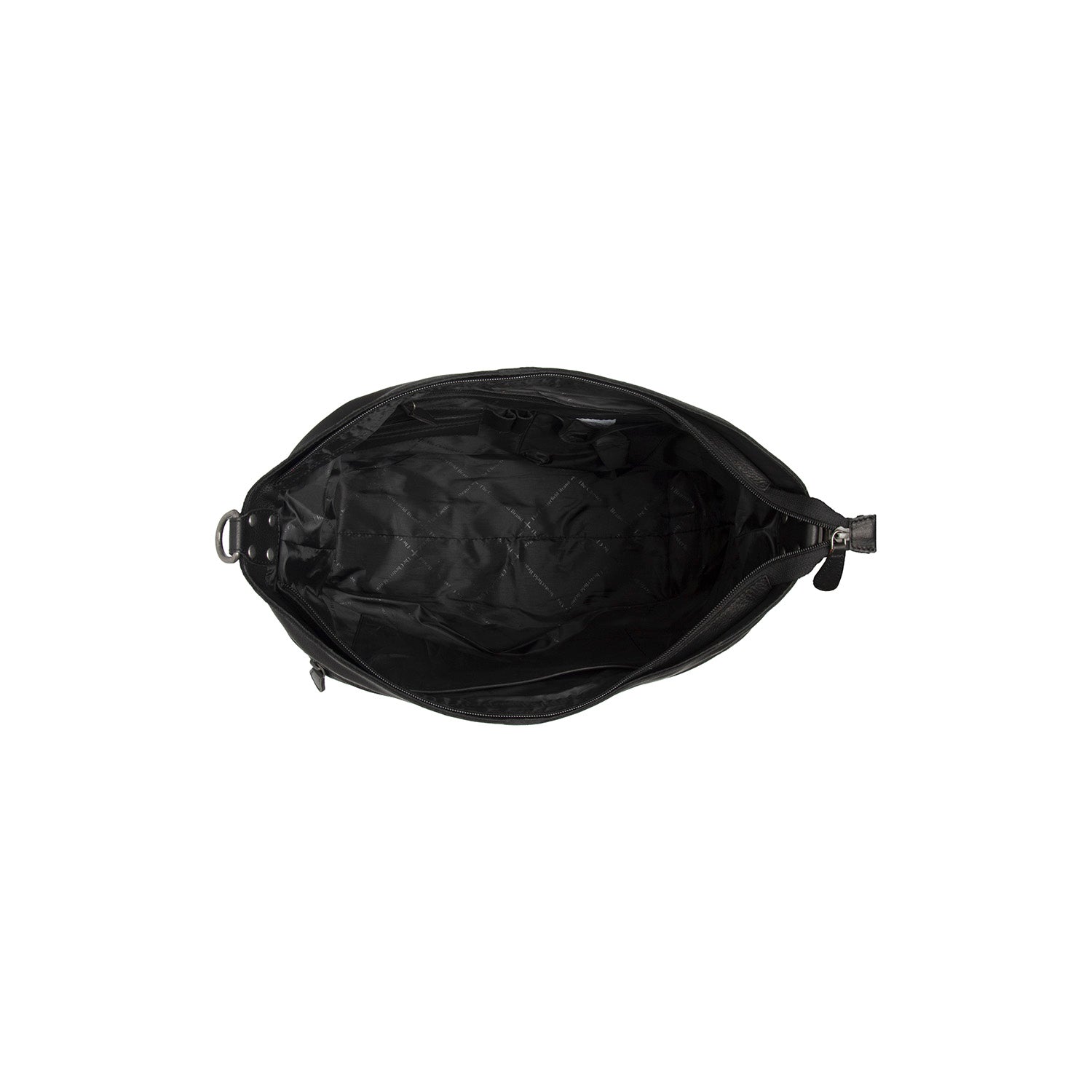 Leather Shoulder Bag Black Astero