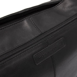 Leather Shoulder Bag Black Astero