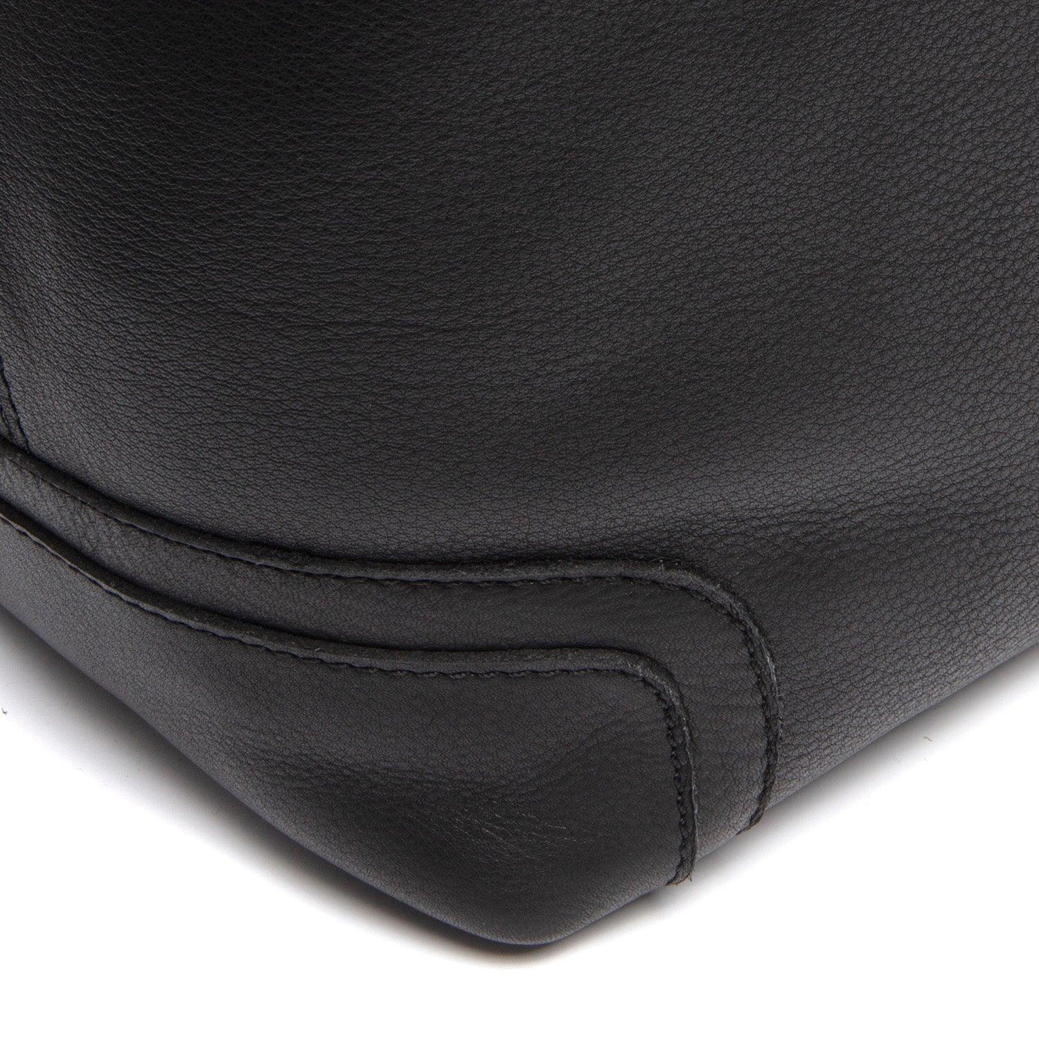 Leather Shoulder Bag Black Astero