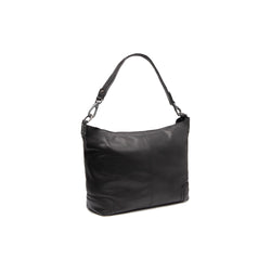 Leather Shoulder Bag Black Astero