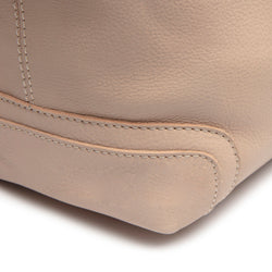 Leather Shoulder Bag Beige Astero