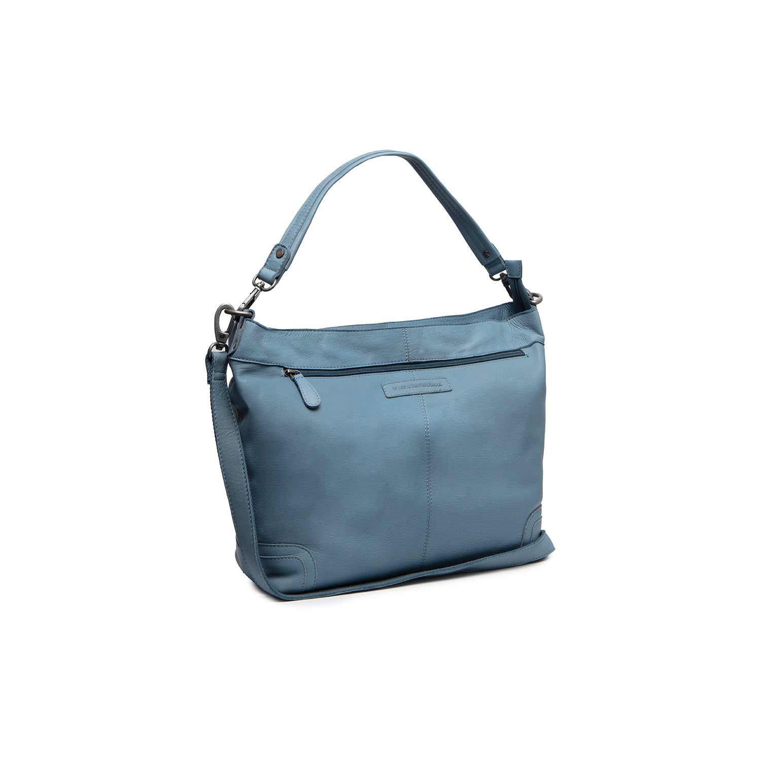 Leather Shoulder Bag Sky Blue Astero