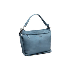 Leather Shoulder Bag Sky Blue Astero