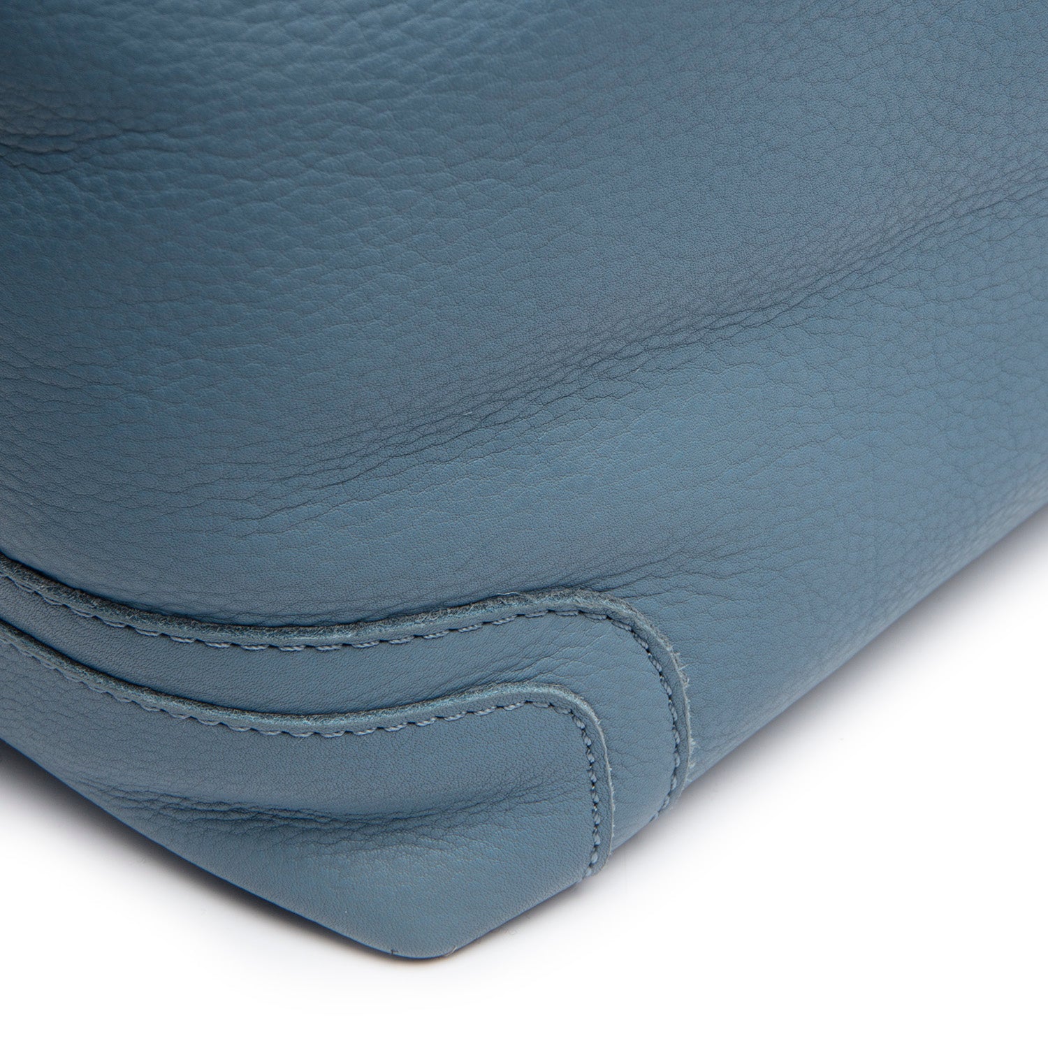 Leather Shoulder Bag Sky Blue Astero