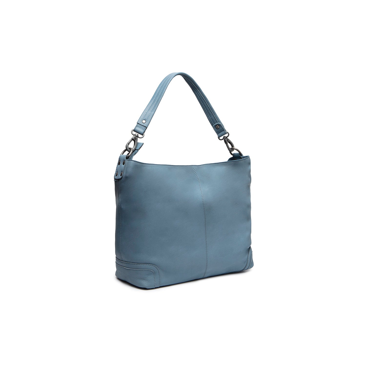 Leather Shoulder Bag Sky Blue Astero