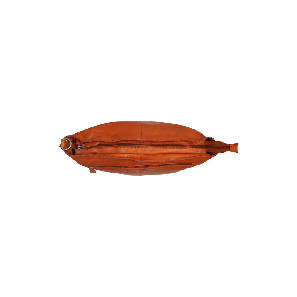 Leather Shoulder Bag Cognac Astero