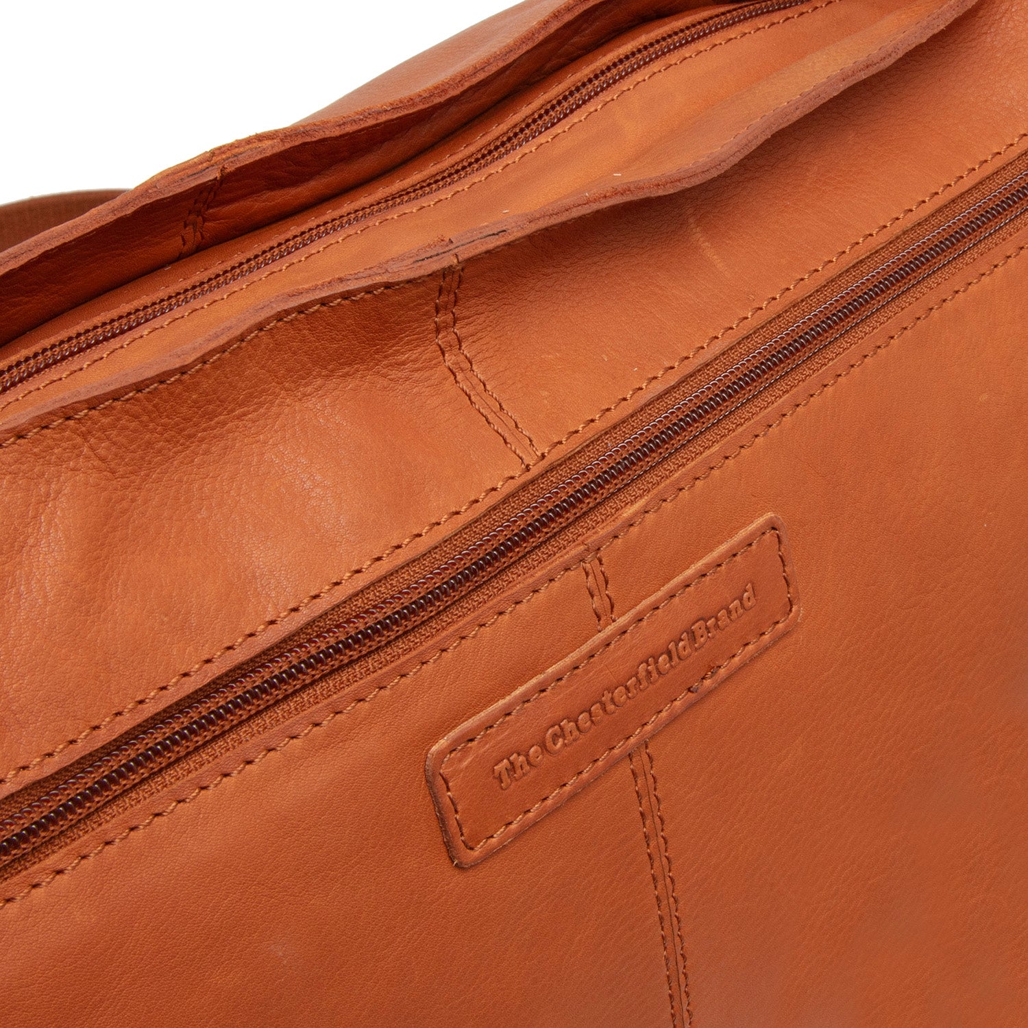 Leather Shoulder Bag Cognac Astero