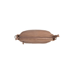 Leather Shoulder Bag Taupe Astero