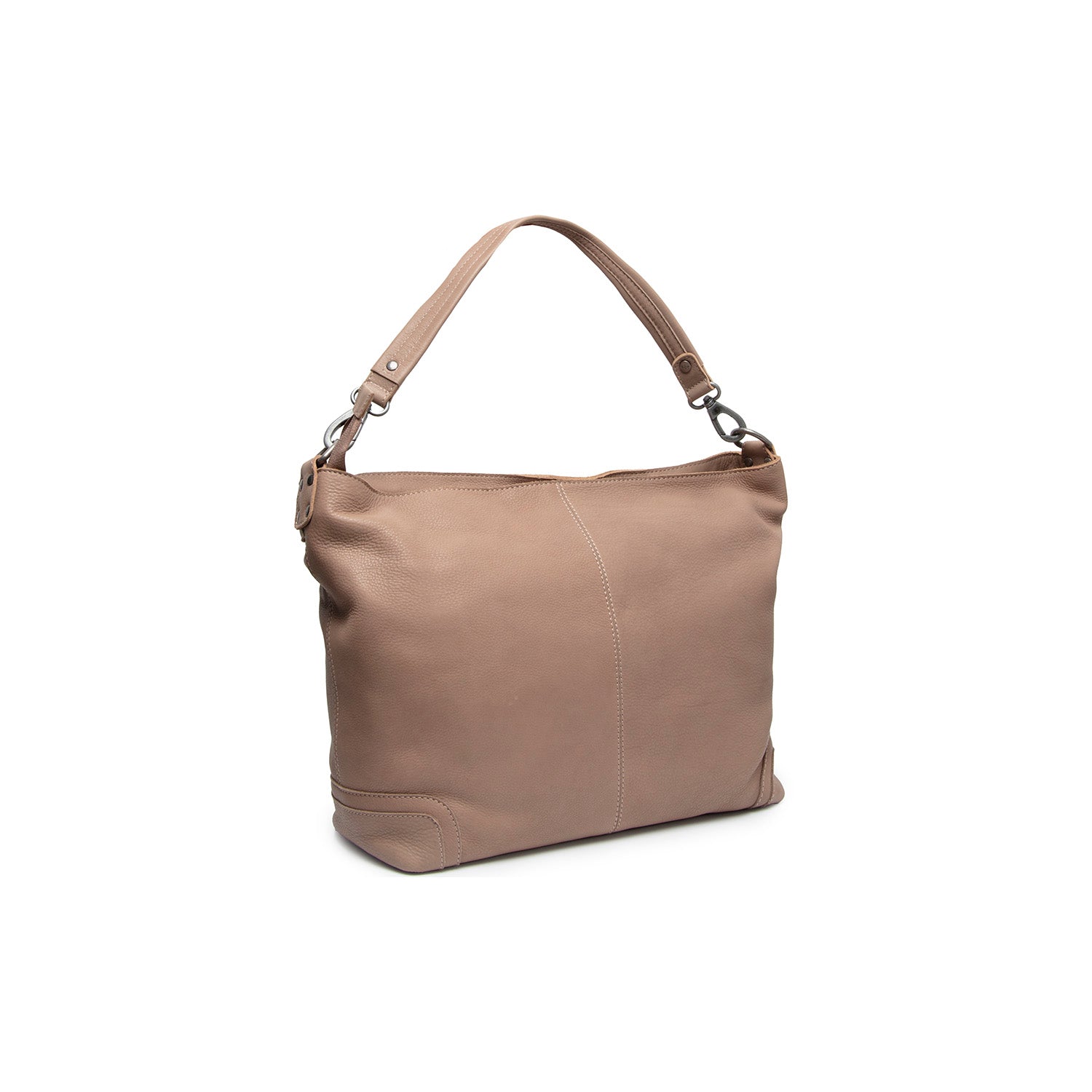 Leather Shoulder Bag Taupe Astero