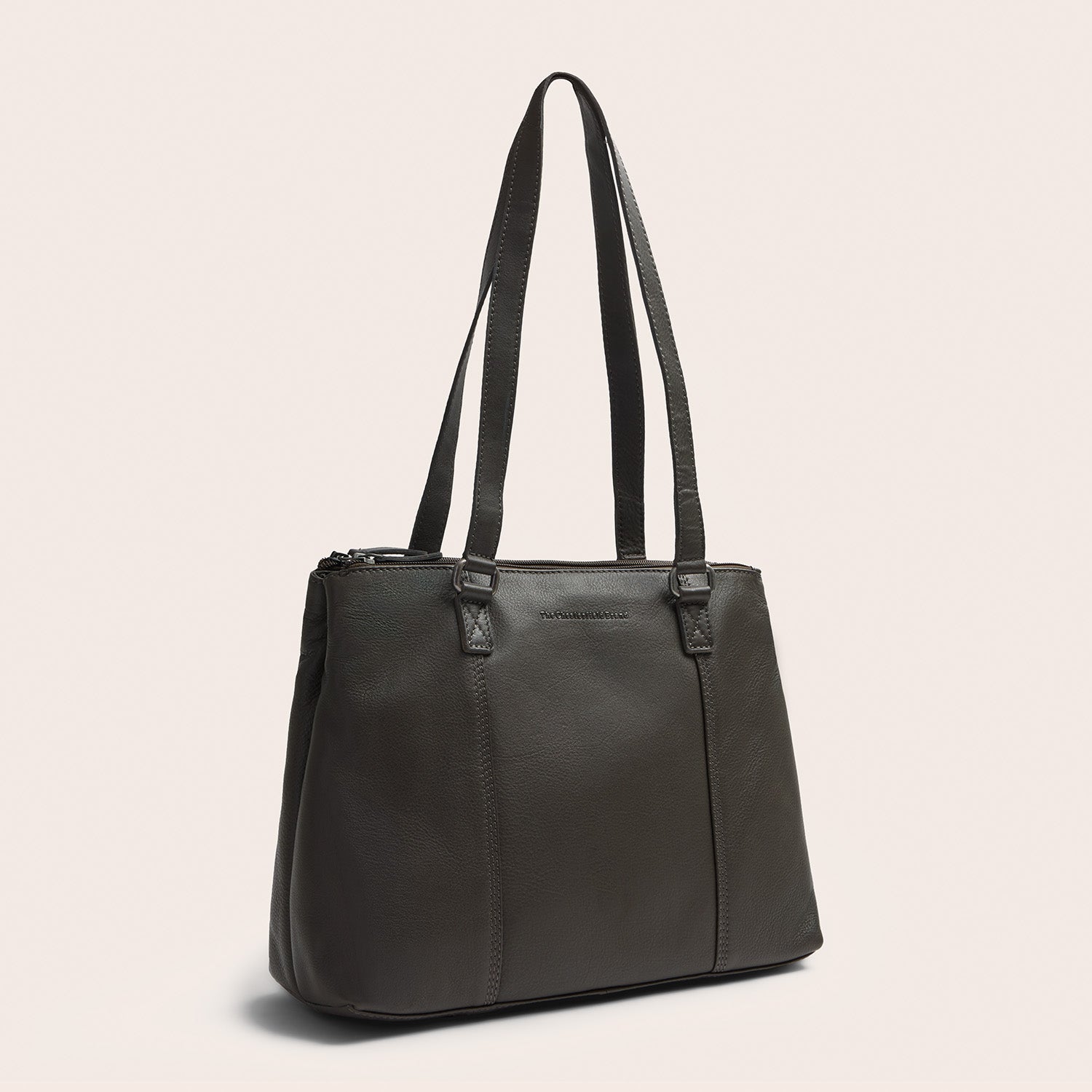Leather Shoulder Bag Clay Grey Marvos