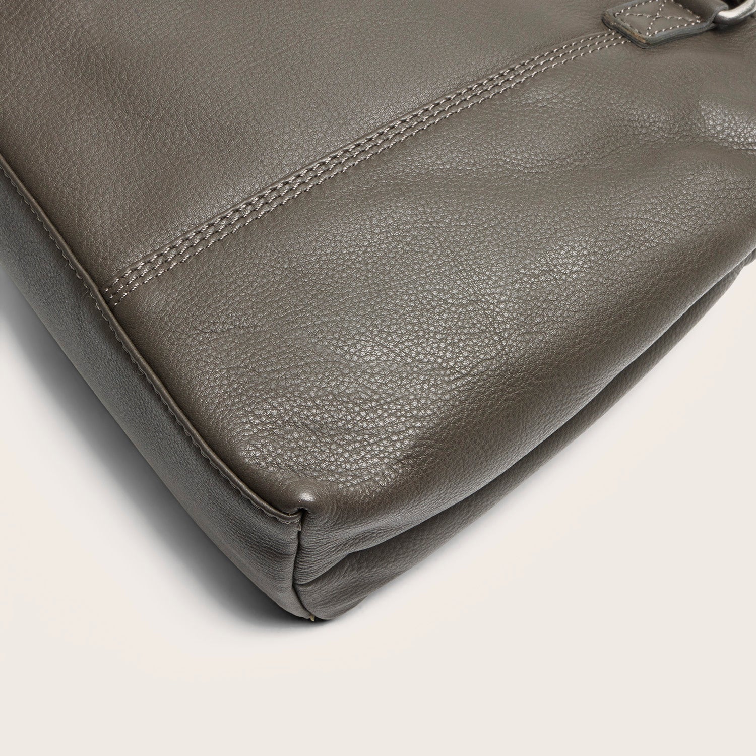 Leather Shoulder Bag Clay Grey Marvos
