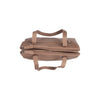 Leder Schultertasche Taupe Marvos