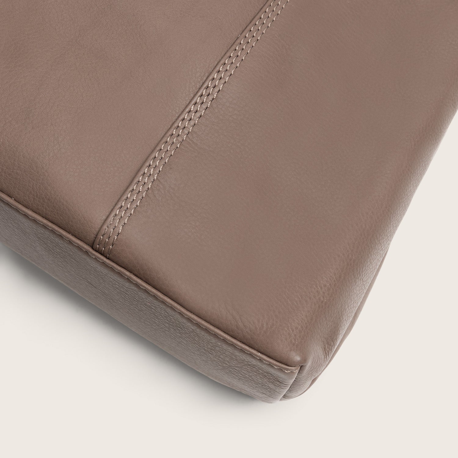 Leder Schultertasche Dunkles Taupe Marvos