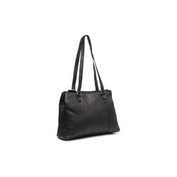 Leren Shoulder Bag Zwart Marvos