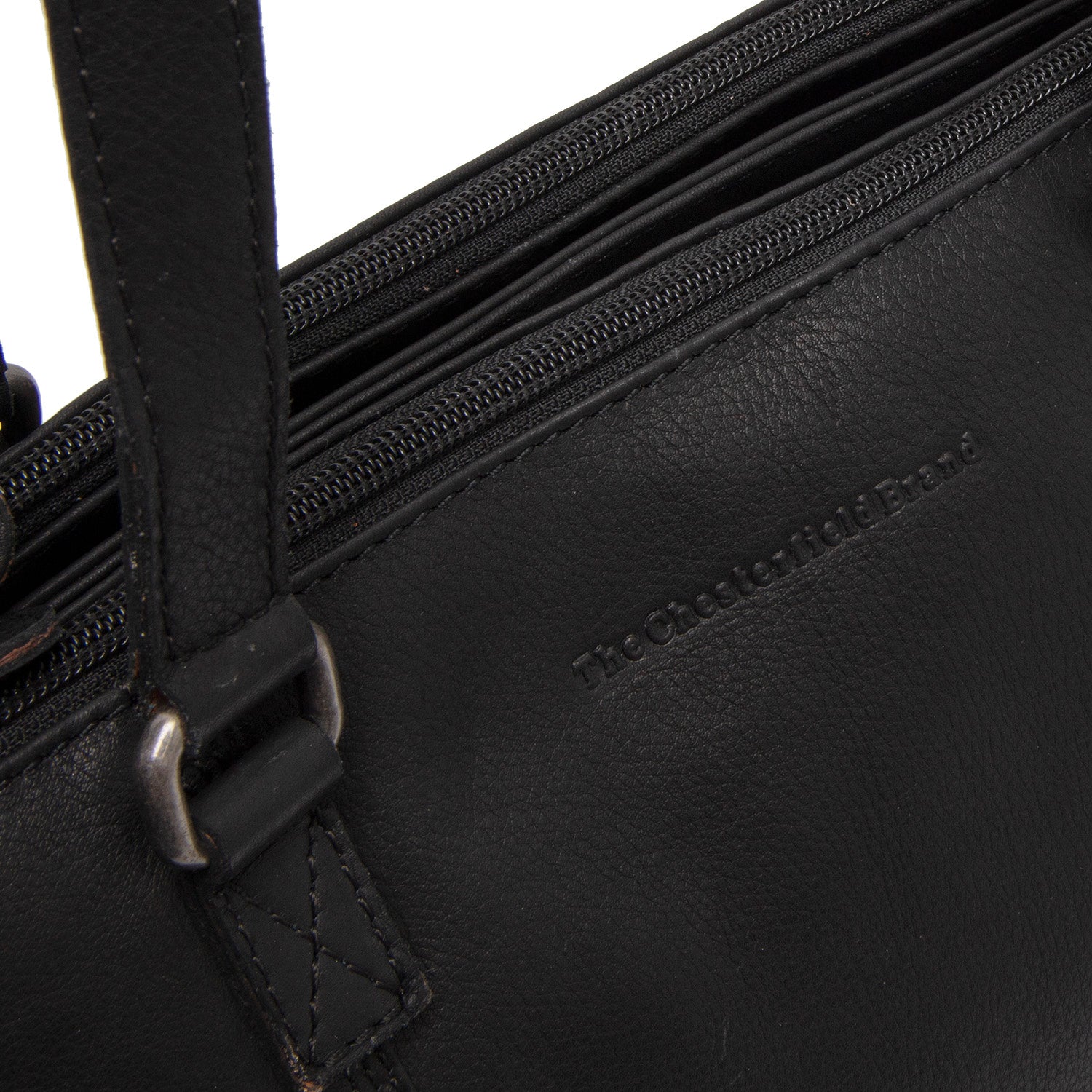 Leren Shoulder Bag Zwart Marvos