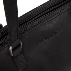Leren Shoulder Bag Zwart Marvos