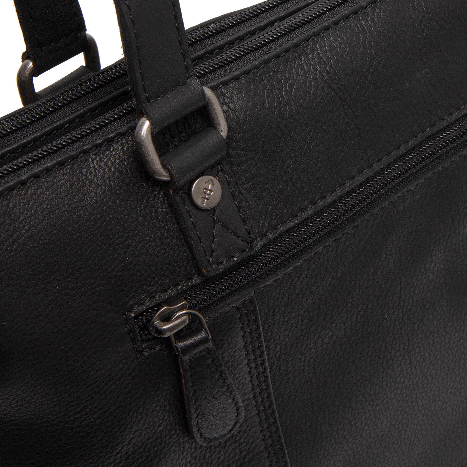 Leren Shoulder Bag Zwart Marvos