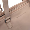 Leder Schultertasche Beige Marvos