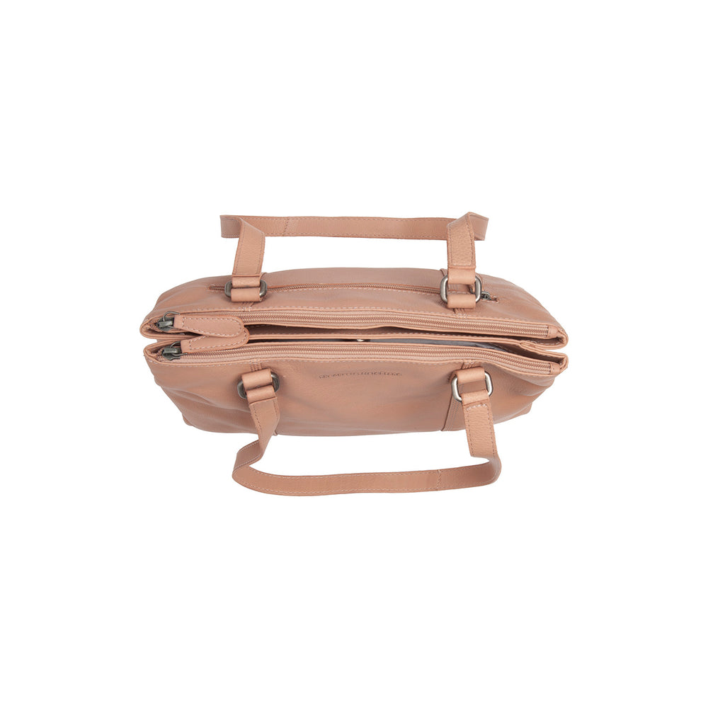 Leather Shoulder Bag Vintage Rose Marvos