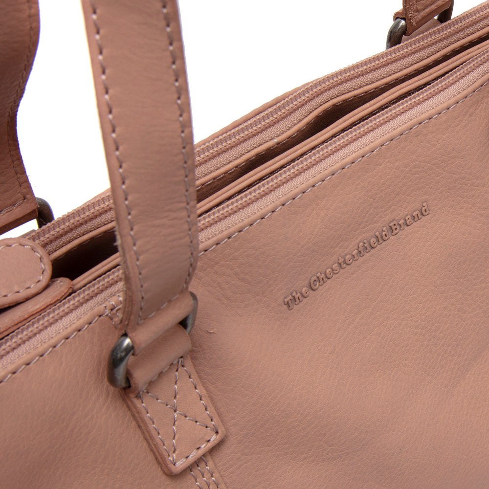 Leather Shoulder Bag Vintage Rose Marvos
