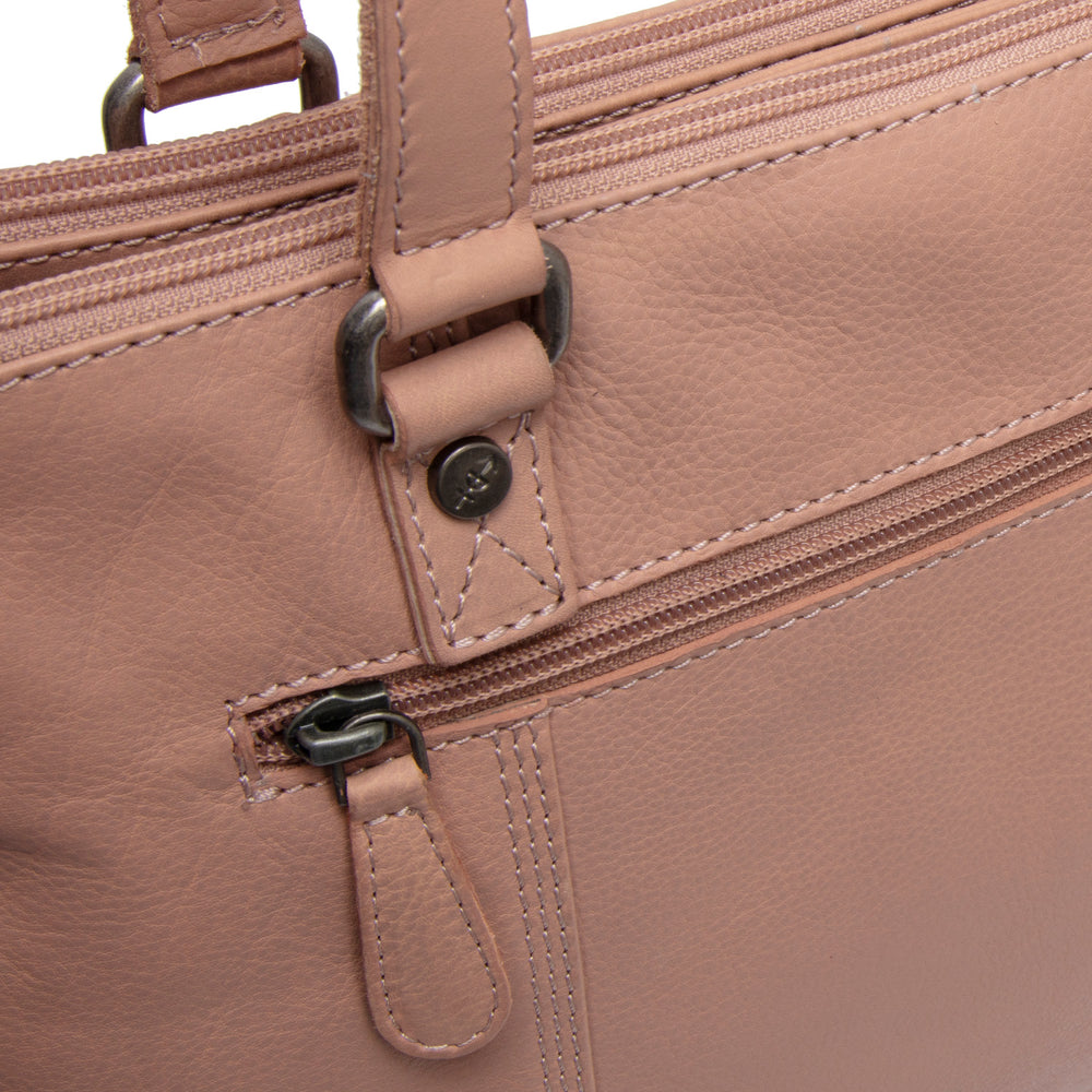 Leather Shoulder Bag Vintage Rose Marvos