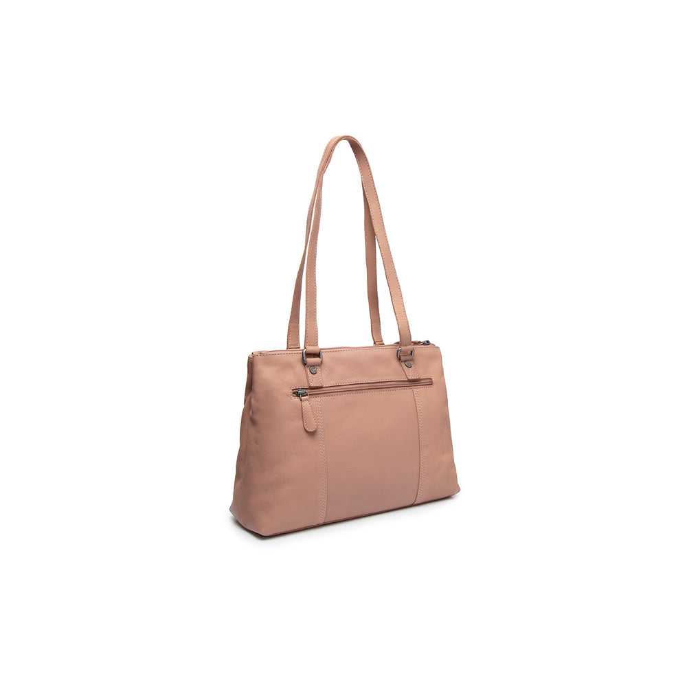 Leather Shoulder Bag Vintage Rose Marvos