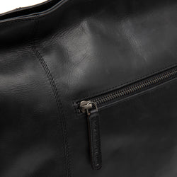 Leather Shoulder Bag Black Zira
