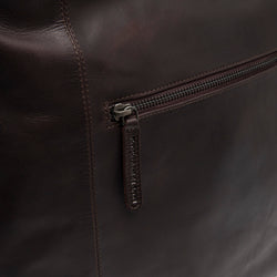 Leather Shoulder Bag Brown Zira