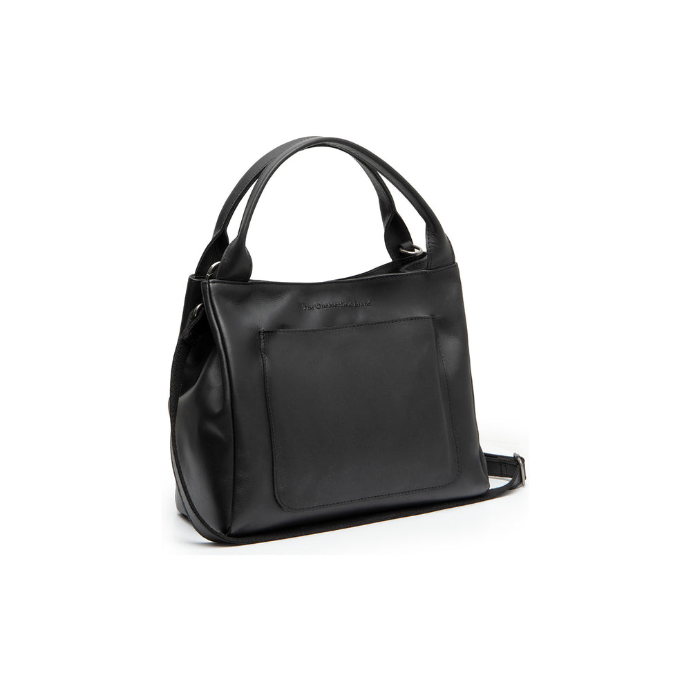 Leather Handbag Black Tenara