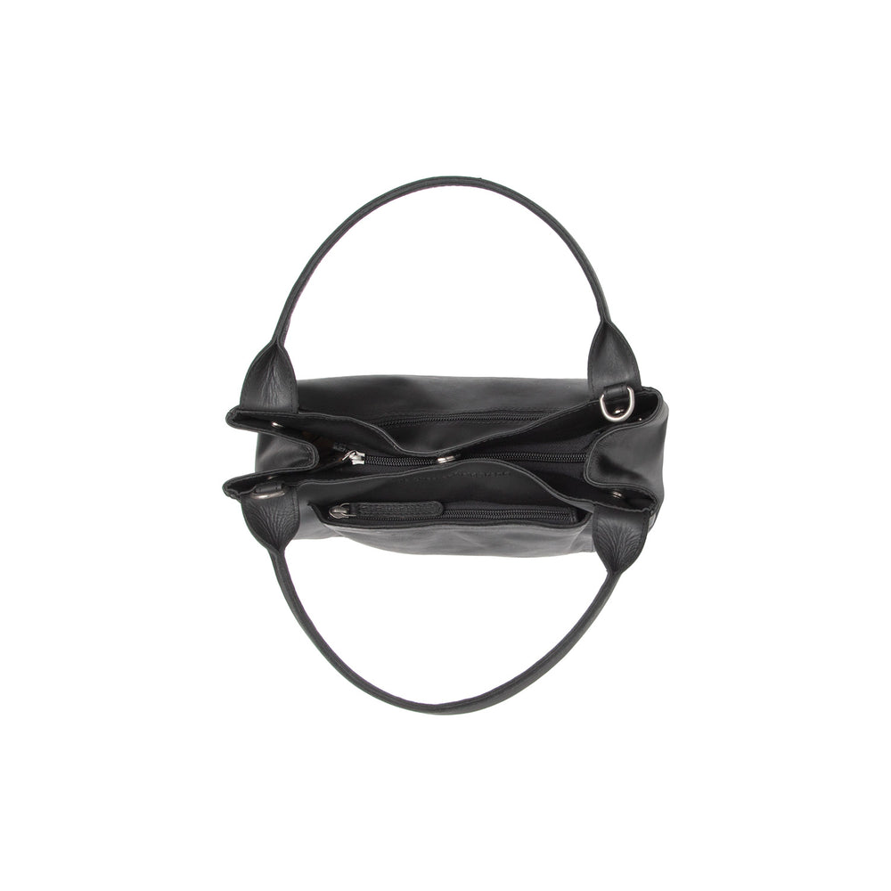 Leather Handbag Black Tenara