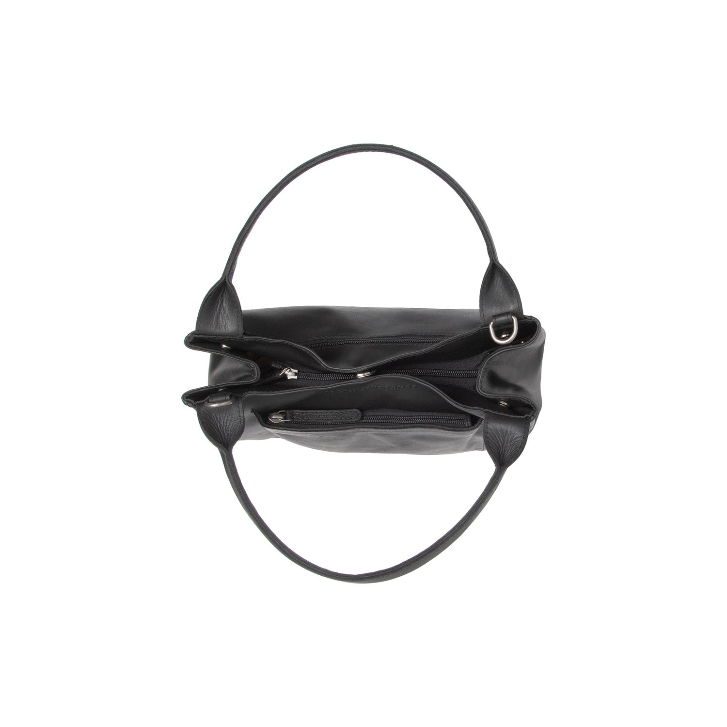 Leren Schoudertas Zwart Tenara