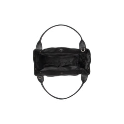 Leather Shoulder Bag Black Tenara