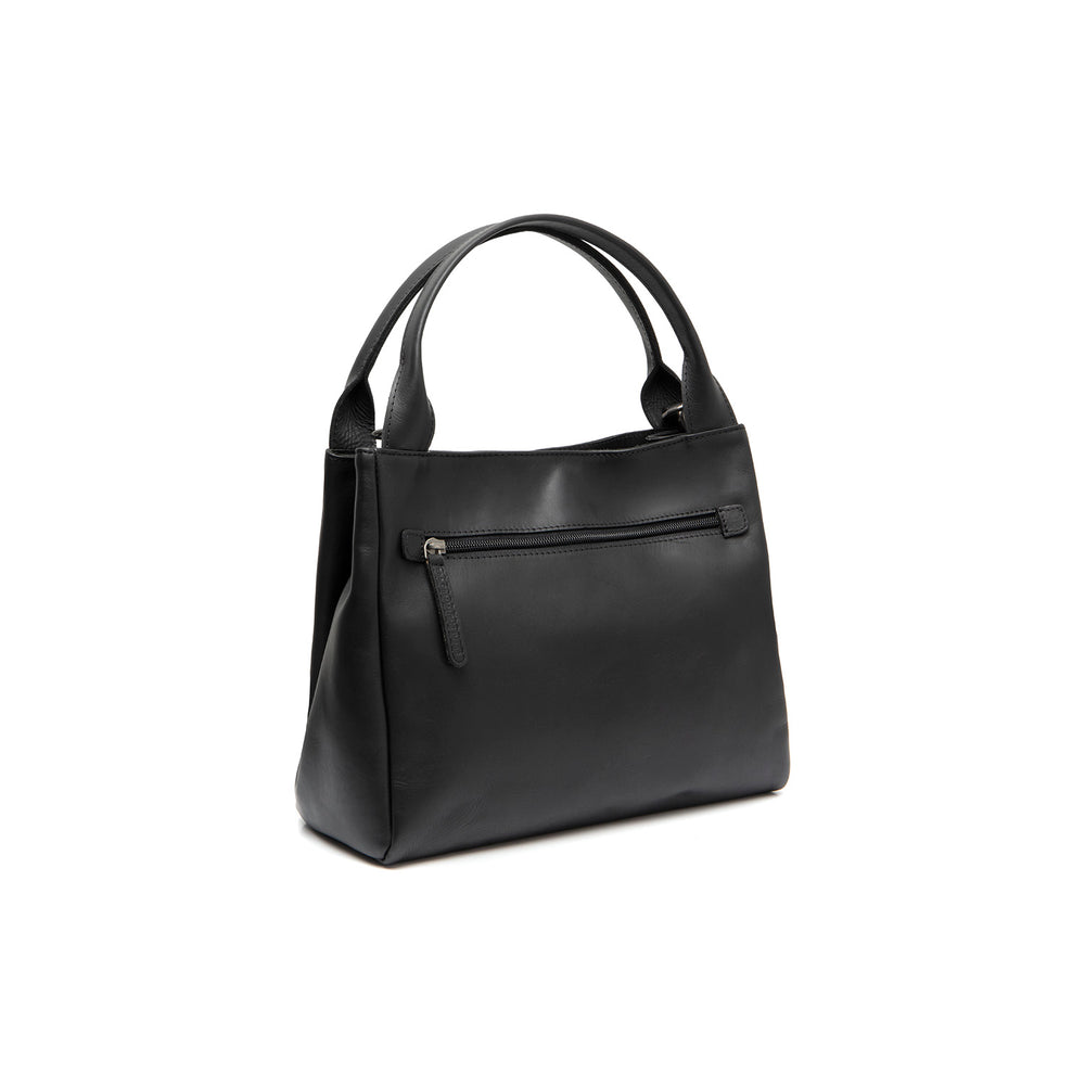 Leather Handbag Black Tenara