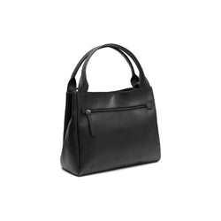 Leather Shoulder Bag Black Tenara