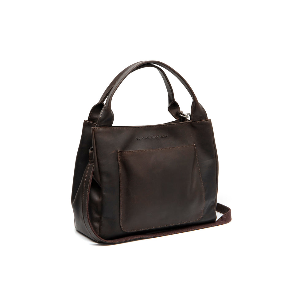 Leather Handbag Brown Tenara