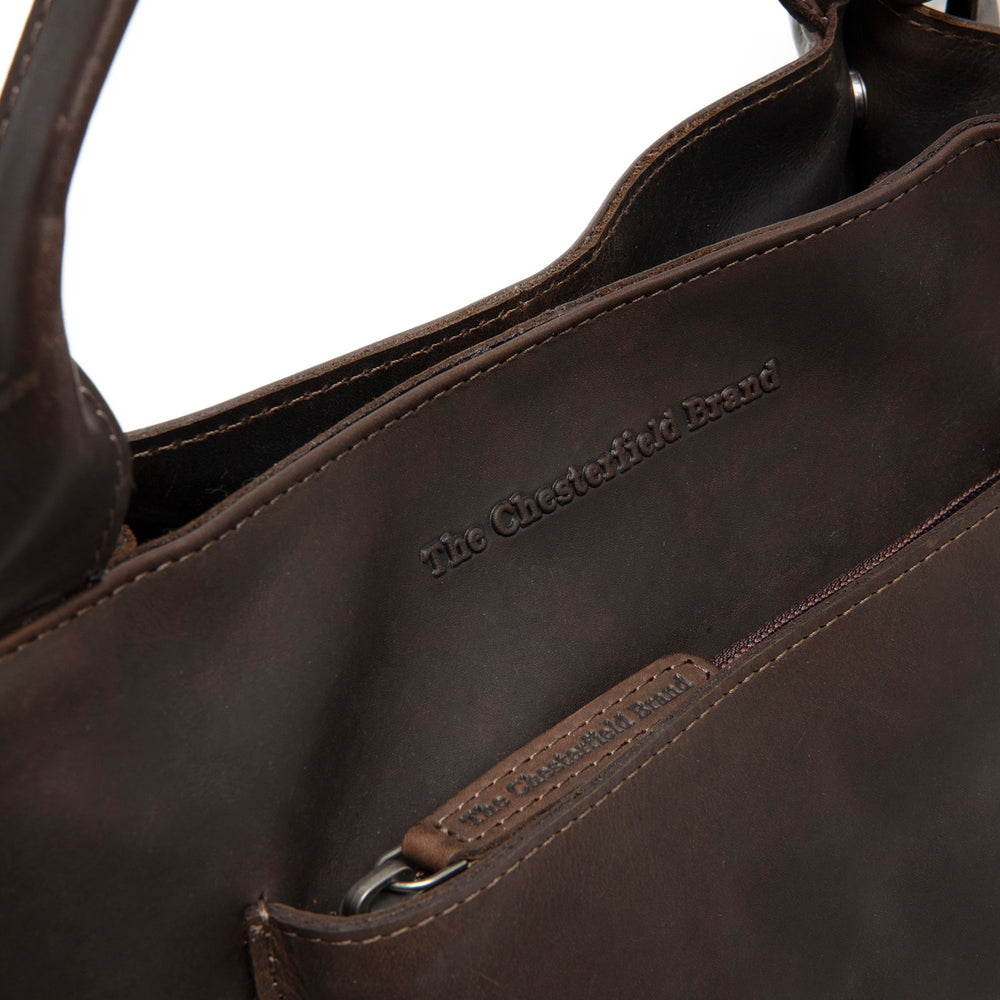 Leather Handbag Brown Tenara