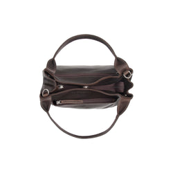 Leather Shoulder Bag Brown Tenara