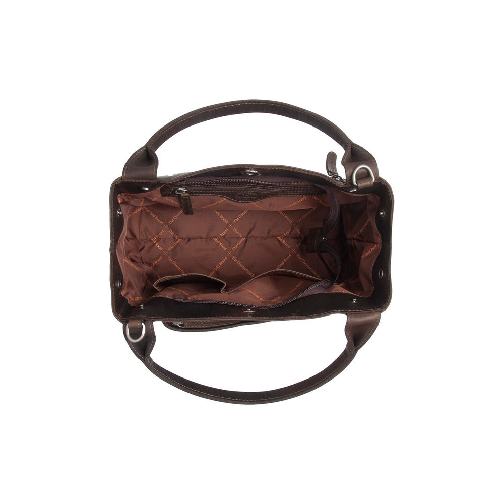 Leather Handbag Brown Tenara