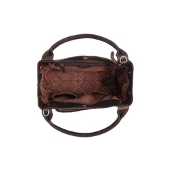 Leather Shoulder Bag Brown Tenara