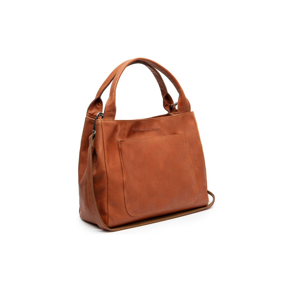 Leather Handbag Cognac Tenara