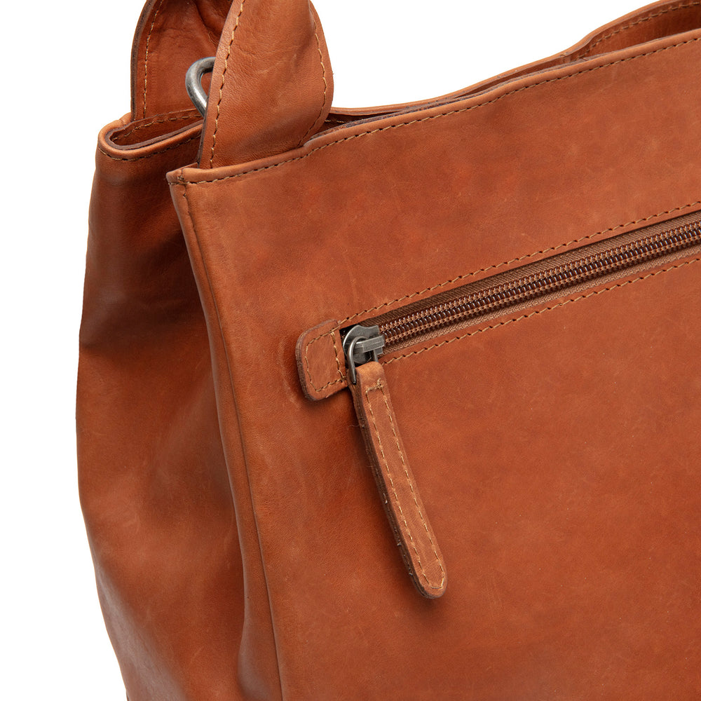 Leather Handbag Cognac Tenara