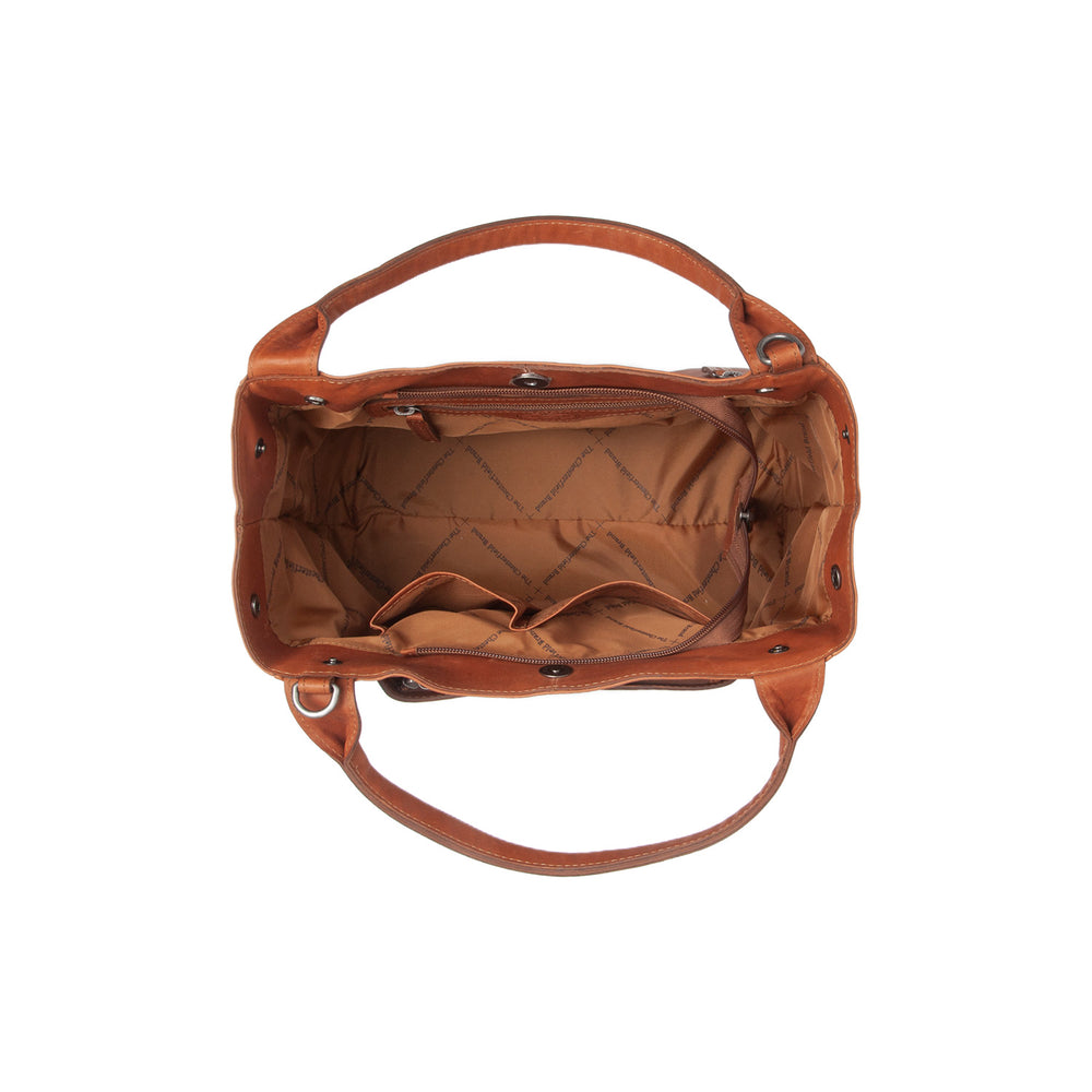 Leather Handbag Cognac Tenara