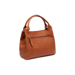 Leren Shoulder Bag Cognac Tenara