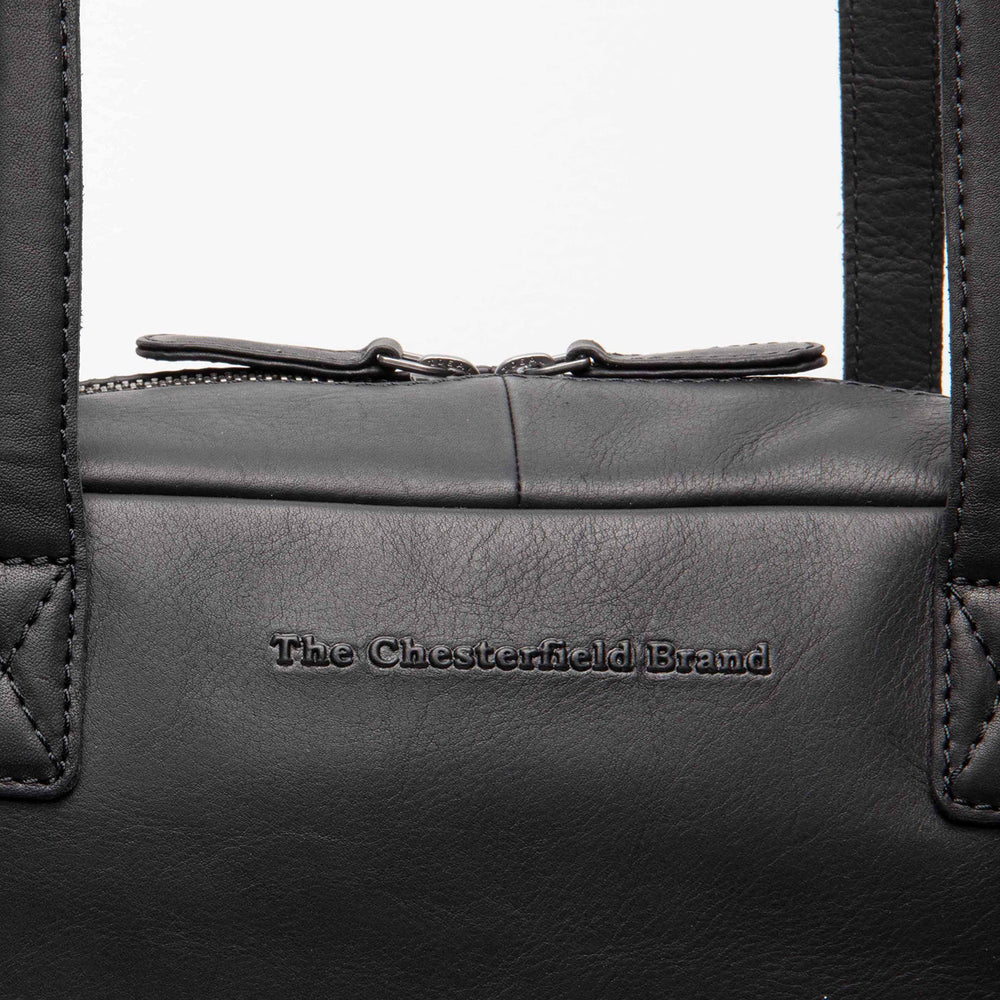 Leather Shoulder Bag Black Fenno