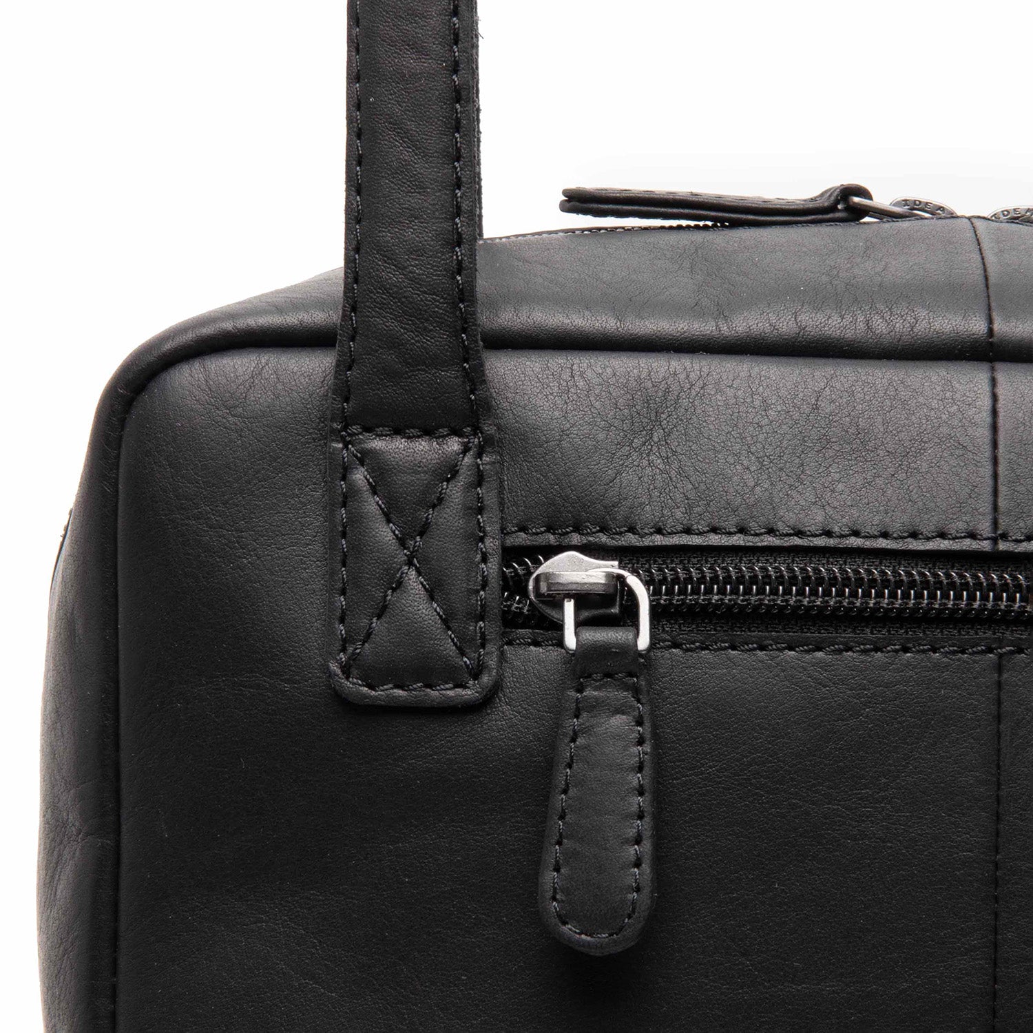 Leren Shoulder Bag Zwart Fenno