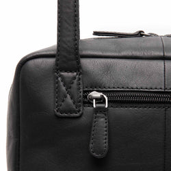 Leather Shoulder Bag Black Fenno