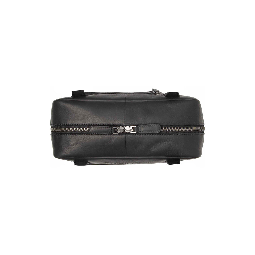 Leather Shoulder Bag Black Fenno
