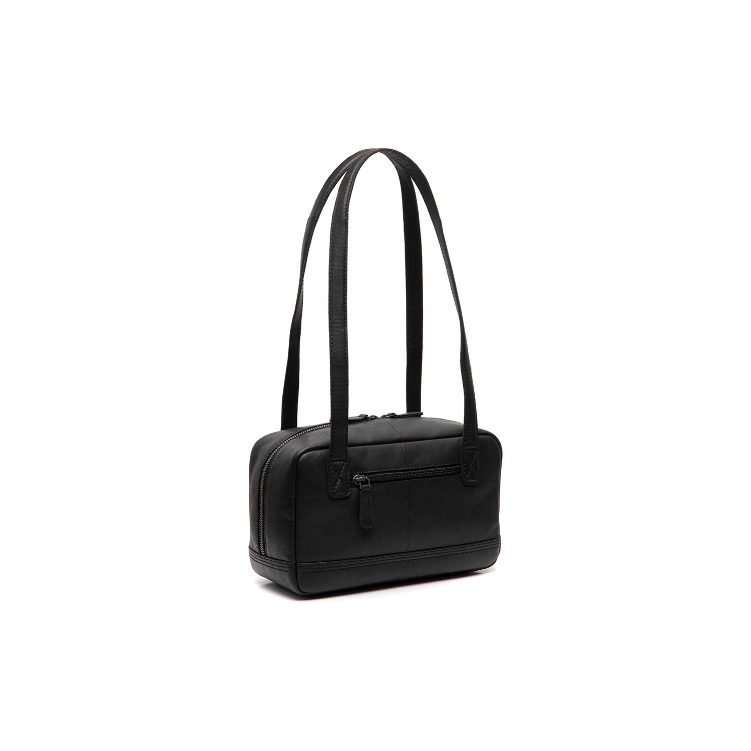 Leren Shoulder Bag Zwart Fenno