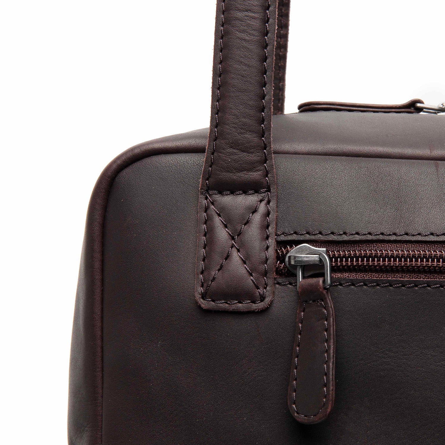 Leren Shoulder Bag Bruin Fenno