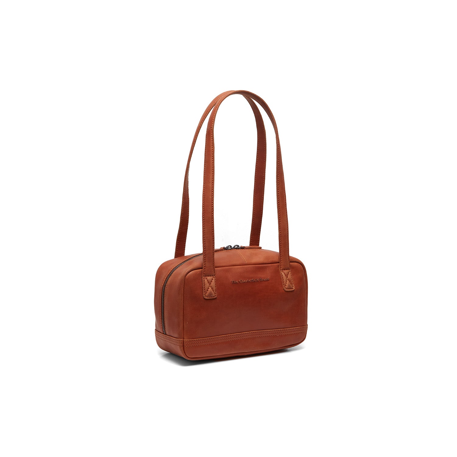 Leder Schultertasche Cognac Fenno
